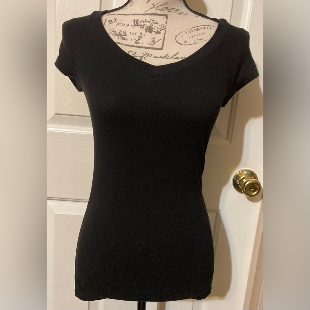Ladies Size Small Ambiance Apparel Fitted Vneck Top